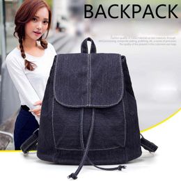 25pcs DHL Pure Colour backpack lovers backpack junior high school students bag canvas leisure sports travel computer hipster pack