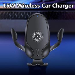 10W Qi Car Wireless Charger For Xiaomi Mi 9 Samsung S10 Huawei P30 Pro Car Phone Holder Induction Fast Charging