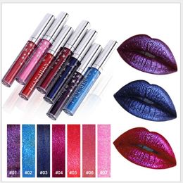 Maquillage brand makeup 7 Colour HANDAIYAN glitter flip lip non-stick glass lip gloss in stock with gift make up lip gloss