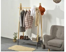 Multifunctional Lichen Rack Bedroom Furniture Clothes caps shoes and hats racks Simple Solid Modern Creative Wood Hanging Cloth Shelves