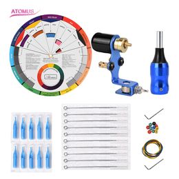 Professional Gun Machine Motor Tattoo Pen Complete Kit Rotary Motor Professional Kits Body Tattoo Equipment Art Machine Liner