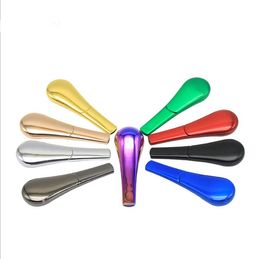 Hot-selling stainless steel spoon, pipe gift box, multi-color removable ferromagnetic metal pipe tobacco