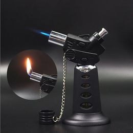 Newest Jet Torch Lighter Adjustable Flame Welding Butane Gas Refillable Lighters With Cover Can set fire Kitchen Tool