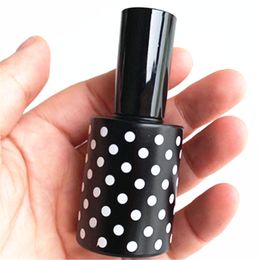12ml Black Glass Perfume Bottles Empty Spray Atomizer Refillable Bottle Scent Case with Travel Portable Fast Shipping F3575