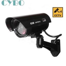 Fake Dummy security CCTV camera outdoor waterproof Emulational Decoy IR LED Wireless Flash Red Led dummy surveillance Camera