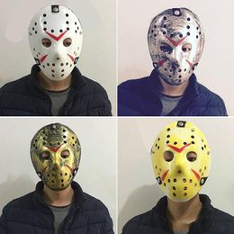 Masquerade Masks For Adults Jason Voorhees Skull Mask Paintball 13th Horror Movie Mask Scary Halloween Costume Cosplay Festival Party Mask Y