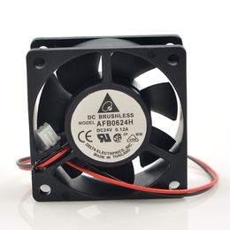 Delta AFB0624H fan 24V 0.11A 6025 6cm 2-wire 2-pin inverter axial flow ball fan 60*60*25MM