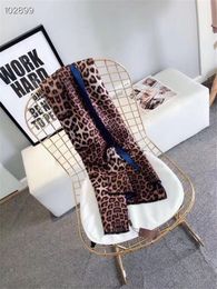 Wholesale-wool luxury scarf hot designer women shawl Fashionable autumn/winter scarves Long leopard print shawl Add branded paper bag