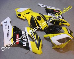 For Honda CBR1000RR Fairing CBR1000 CBR 1000RR 1000R RR 04 05 2004 2005 Yellow White Black Motorcycle Aftermarket Kit (Injection molding)