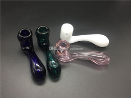 Wholesale Thick Heady Glass sherlock glass hand pipe smoking tobacco SPOON pipe high quality cheap price