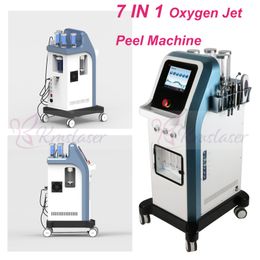 New 7 in 1 Israel technology 8 bar oxygen jet peel water dermabrasion facial microcurrent hydradermabrasion oxgen injector spa machine