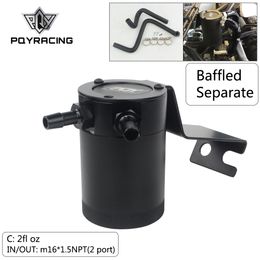 PQY - Baffled universal Oil Catch Can/tank fuel tank reservoir carburantreser for Subaru BRZ 13-15/Scion FR-S for TOYOTA 86
