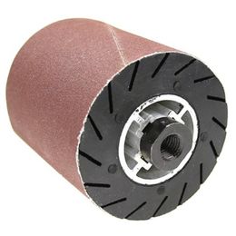 Freeshipping 92 X 100Mm Rubber Expander Centrifugal Wheel + Sanding Sleeves + Adapter For Angle Grinder Metal Polishing Set