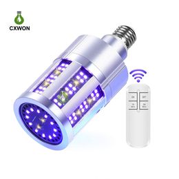 E27 UV LED Bulb Sterilizer Light 15W 25W 260nm UVC Disinfection Lamp home hospital Ultraviolet Germicidal with remote Timer 15 30min