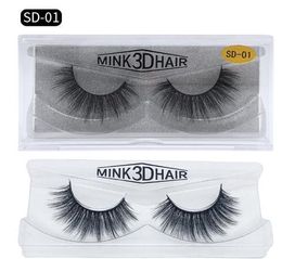 ready to shi 3D Mink Eyelashes Eye makeup Mink False lashes Soft Natural Thick Fake Eyelashes 3D Eye Lashes Extension Beauty Tools 17 styles