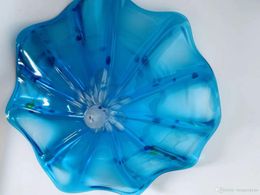 Blown Murano Glass Wall Art Glass Wall Plates Custom Made Hand Blown Glass Hanging Wall Plates for Hotel Decoration