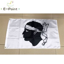 State Flag of Corsica 3*5ft (90cm*150cm) Polyester flag Banner decoration flying home & garden flag Festive gifts