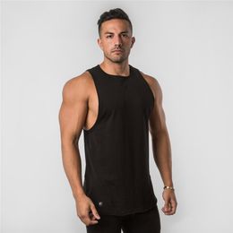 Alphalete New Men Tank Top Gyms Workout Fitness Bodybuilding Sleeveless Shirt Male Cotton Casual Singlet Vest Undershirt