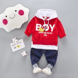 أزياء ملابس الطفل الصبي مجموعة 2 قطع إلكتروني طباعة أعلى الملابس + السراويل الطويلة ملابس الشتاء للطفل طفل الفتيان الملابس