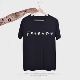 Men's T-Shirts Summer Mens Tshirt Letter Friends Printing Male Loose Casual Short Slve Round Neck Tshirt Multi Colours Asian Size S-3XL