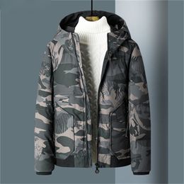 Fashion-2018 New Mens Designer Jackets Thick High Quality Doudoune Luxury Casual Warm Camouflage Hooded Cotton Coat Plus Size M-4XL