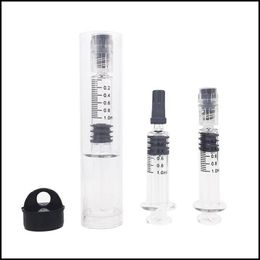 Plastic Tube For 1ml Galss Syringe Luer Lock Packaging Vape Battery Cartridges Packing Clear Tubes