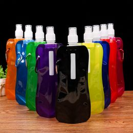 New multicolor Environmental protection plastic mountaineering convenient water bottle creative folding water bag