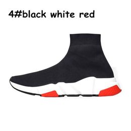 Hot Sale-Boots Trainer Black Red Triple Black Fashion Socks Boots W Sneaker Trainer shoes 36-45