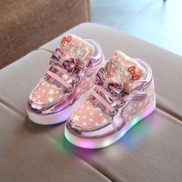 new design 2017 New Toddler Baby Fashion Sneakers Star Luminous Child Casual Colorful Light Shoes baby boy girls shoes