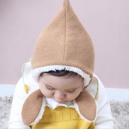 Infnat Baby Beanies Pointy Cartoon Hat Children Knitted Hats Boys Girls Babies Kids Earmuffs Caps Headwear Kid Winter Warm Hats 14371