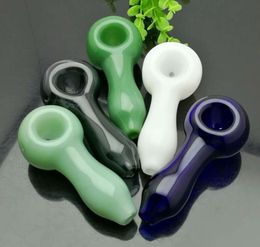 New Mini-color Thickened Pipe Glass Bongs Smoking Pipe Water Rig Glass Bowls Oil Burn