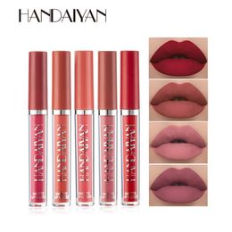 New arrival Handaiyan 12 color long lasting waterproof moisturizing matte Misty liquid lipstick makeup lip gloss 144pcs/lot DHL