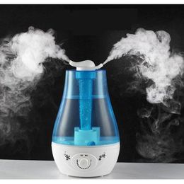 FREE SHIPPING Household Air Humidifier Double Spray 3L Large Capacity Aromatherapy Humidifier with LED Lamp Ultrasound Atomizer