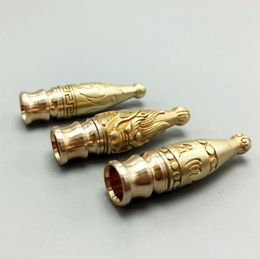 Latest Brass Luxury Pattern Ms Men Tobacco Cigarette Cycling Philtre Smoking Mouthpiece Holder Removable Portable High Quality Handle DHL