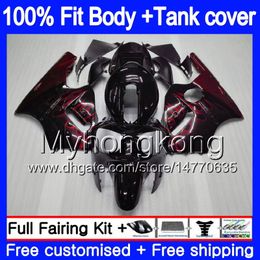 Injection OEM For KAWASAKI ZX 1200 12R 1200CC ZX-12R 2000 2001 222MY.4 ZX 12 R ZX1200 C 00 01 ZX12R 00 01 100%Fit Red flames Fairing