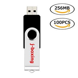 Bulk 50pcs 256MB USB 2.0 Flash Drive Rotating Pen Drives Metal Folding Memory Sticks Thumb Storage for PC Laptop Tablet Macbook Multicolor