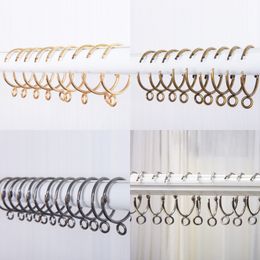 Open Curtain Ring Window Curtain Hooks Accessories Metal Hanging Ring Curtains Clips Tools 38mm Curtain Hook