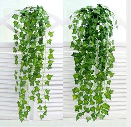 Artificial Rattan Green Leaves Vine Artificial vines Home Garden Wall Decoration Fake Hanging Plant Ivy Leaves Garland