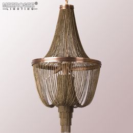 Lampadario di design italiano di nuovo arrivo Lampadario a sospensione in alluminio vintage con catena a sospensione lustre per la lampada da camera da letto dello studio d'arte dell'hotel del ristorante