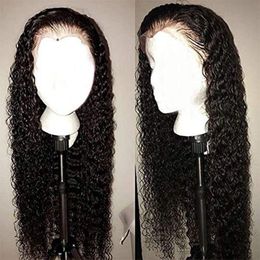 Deep Wave Lace Front Wigs with Baby Hair Pre Plucked Human Free Part Wig water Wave Wet and Wavy 130% density