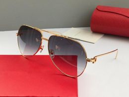 Luxury-Men Brand Sunglasses 0110 Metal Pilot frame Designer Glasses For Women top quality selling style anti-UV400 eyewear with case