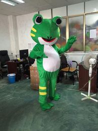 2019 High quality Frog mascot costume Frog mascotter cartoon fancy dress costume Halloween Fancy Dress Christmas for Party
