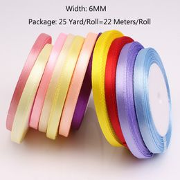 6mm 10mm 15mm 20mm 25mm 38mm 50mm White Pink Black Red Green Blue Purple Yellow Brown Christmas Wedding Decoration Satin Ribbons
