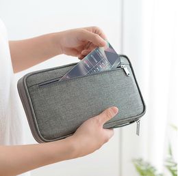 Travel Passport Holder Wallets Women Organiser Handbag Men Document Bag Credit Card Organiser pouch Organiser bag KKA7623