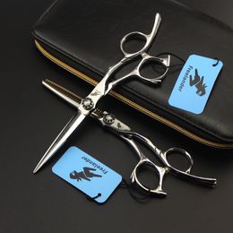6" 17.5cm 440C Professional Hair Scissors Barber Scissors Salon Hairdressing Shears Hair Cutting Scissors Thinning Shears New Arrival S007