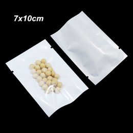 300pcs/Lot 7x10 cm Front Clear Open Top Vacuum Heat Seal Sample Packets Heat Sealable Vacuum Food Pouch Vacuum Sealed Plastic Packaging Bags