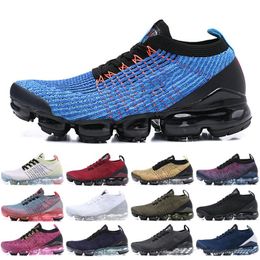 2019 Best TN Running Shoes Mens 2018 New Fly V1 V2 3.0 Knit Triple Black White Designer Shoes Be True Mesh 36-45