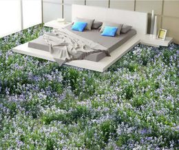 custom 3d floor tiles photo wallpaper Grassland 3d-floor-wallpaper pvc self adhesive wallpaper 3d floor for living room