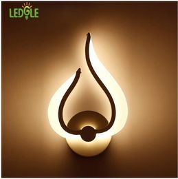10W LED Wall Lamp Flame Wall Lights Wall Mounted Night Lights for Indoor Lighting, Warm White Light