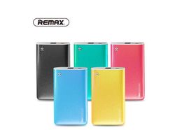 REMAX 5000mAh ultra slim power bank portable external polymer battery charger Colourful power charging for smart phone